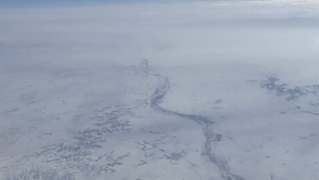 Pine Ridge and the River Platte, from above