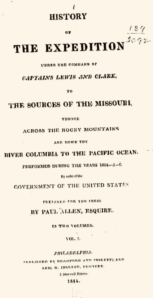 Cover Lewis and Clark Journal