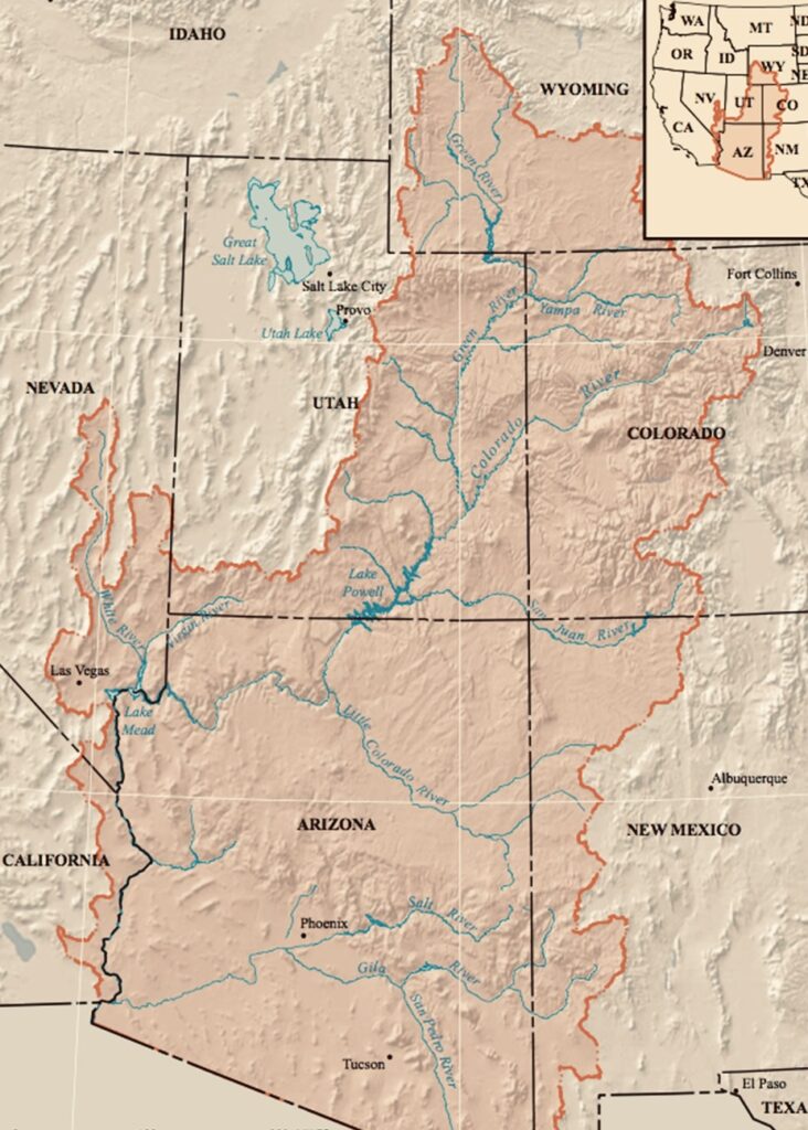 Map of the Colorado River Basin