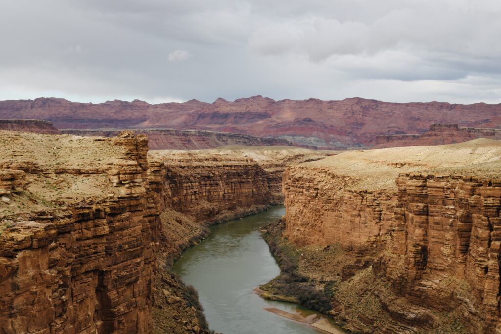 The Colorado River from Navajo Bridge near Marble Canyon, Arizona