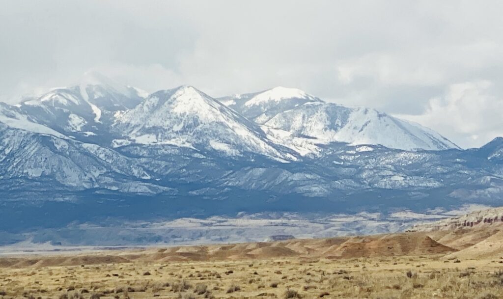 The Henry Mountains in Southern Utah.