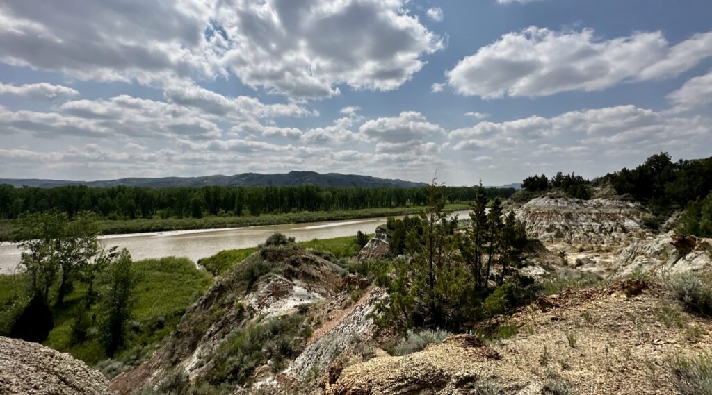 The Little Missouri River from an overlook in North Unit of Theodore National Park, North Dakota. ((Photo by Clay Jenkinson)