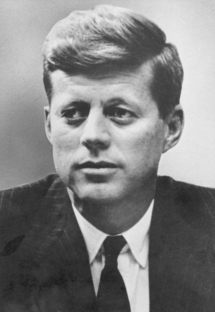 John F. Kennedy, when serving as a U.S. Senator from Massachusetts. Photo - Senate Historical Office.