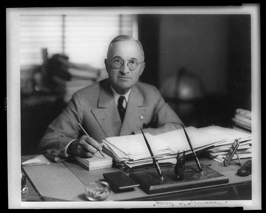President Harry S. Truman, April, 1945 (LOC)