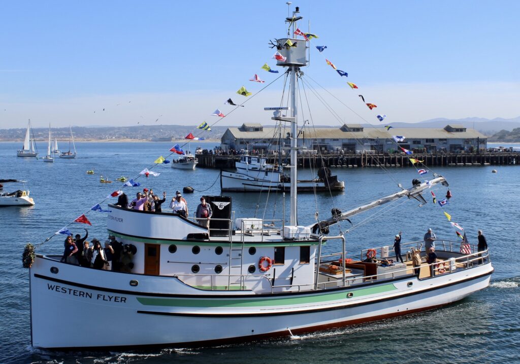 The Western Flyer returns home to Monterey Bay, California in November 2023. (Photo by Russ Eagle)