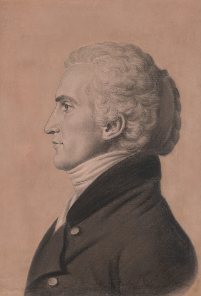 A portrait of Captain Meriwether Lewis in 1802. (National Portrait Gallery)