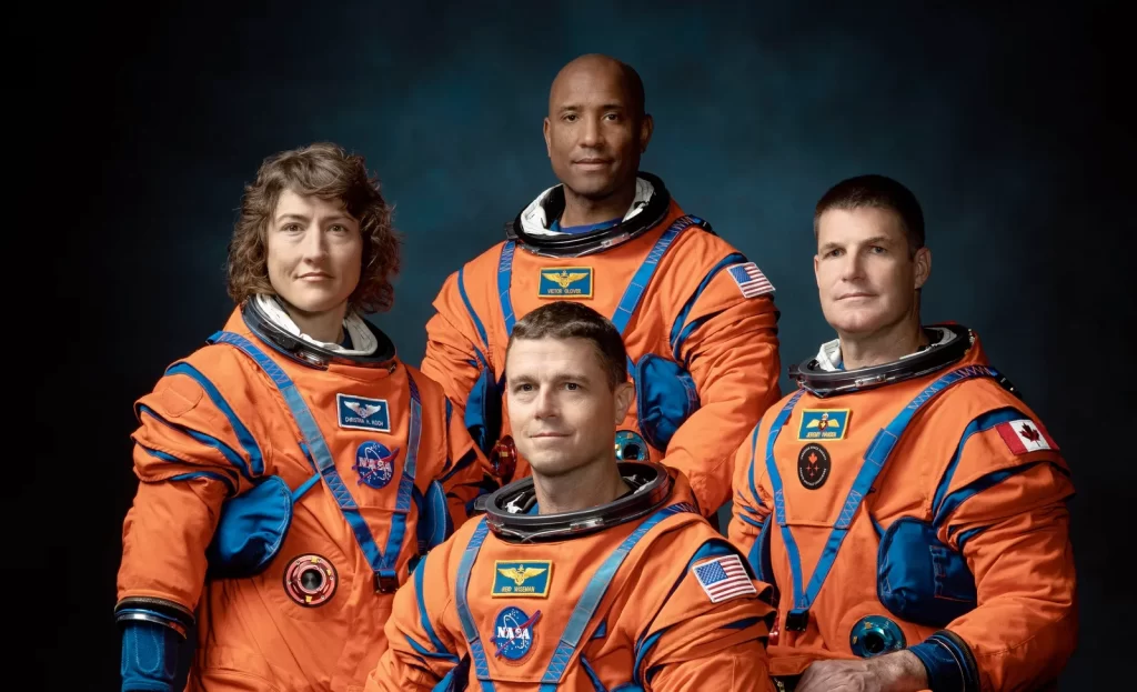 The Artemis II crew, clockwise from top, Victor Glover, Jeremy Hansen, Reid Wiseman and Christina Koch. (NASA)