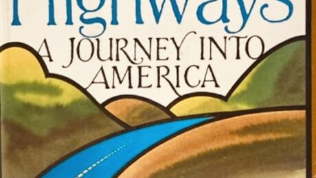 Book cover: Blue Highways: Journey Into America by William Least Heat Moon, first published in 1984.
