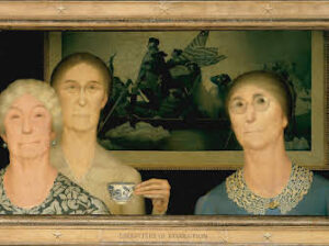 Daughters of Revolution by Grant Wood, 1932.