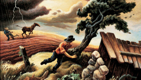 The Hailstorm, By Thomas Hart Benton, 1940. The Hailstorm, By Thomas Hart Benton, 1940.