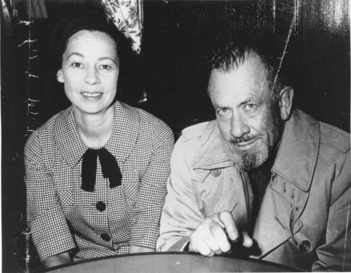 Elaine and John Steinbeck in 1959.