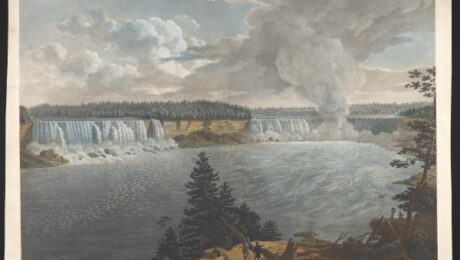 A Distant View of the Falls of Niagara by American artist, John Vanderlyn, 1804.