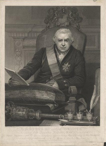 Sir Joseph Banks, President of the Royal Society. 1812.