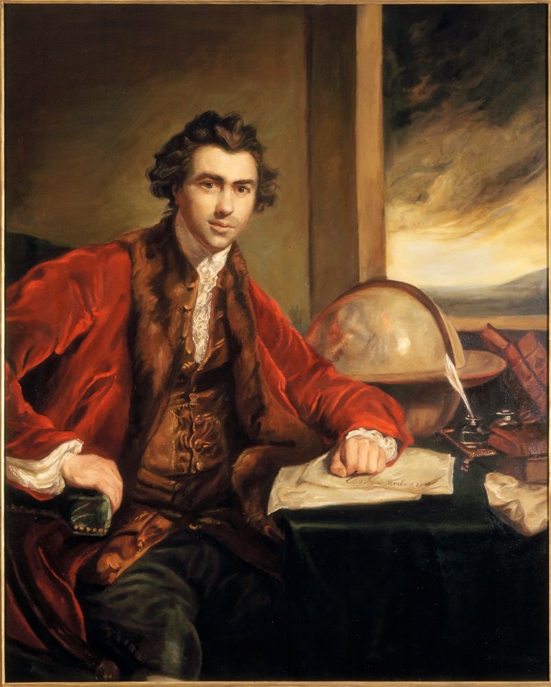 Sir Joseph Banks. Painted by Sir Joshua Reynolds in 1773.