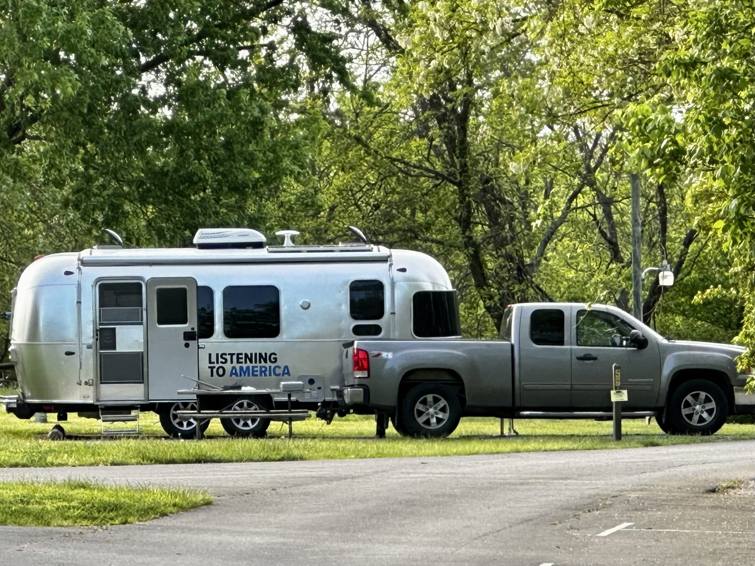 Airstream and truck
