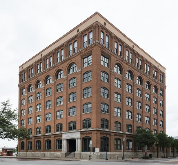 The Texas School Book Depository Dealey Plaza, Dallas, TX. (LOC)