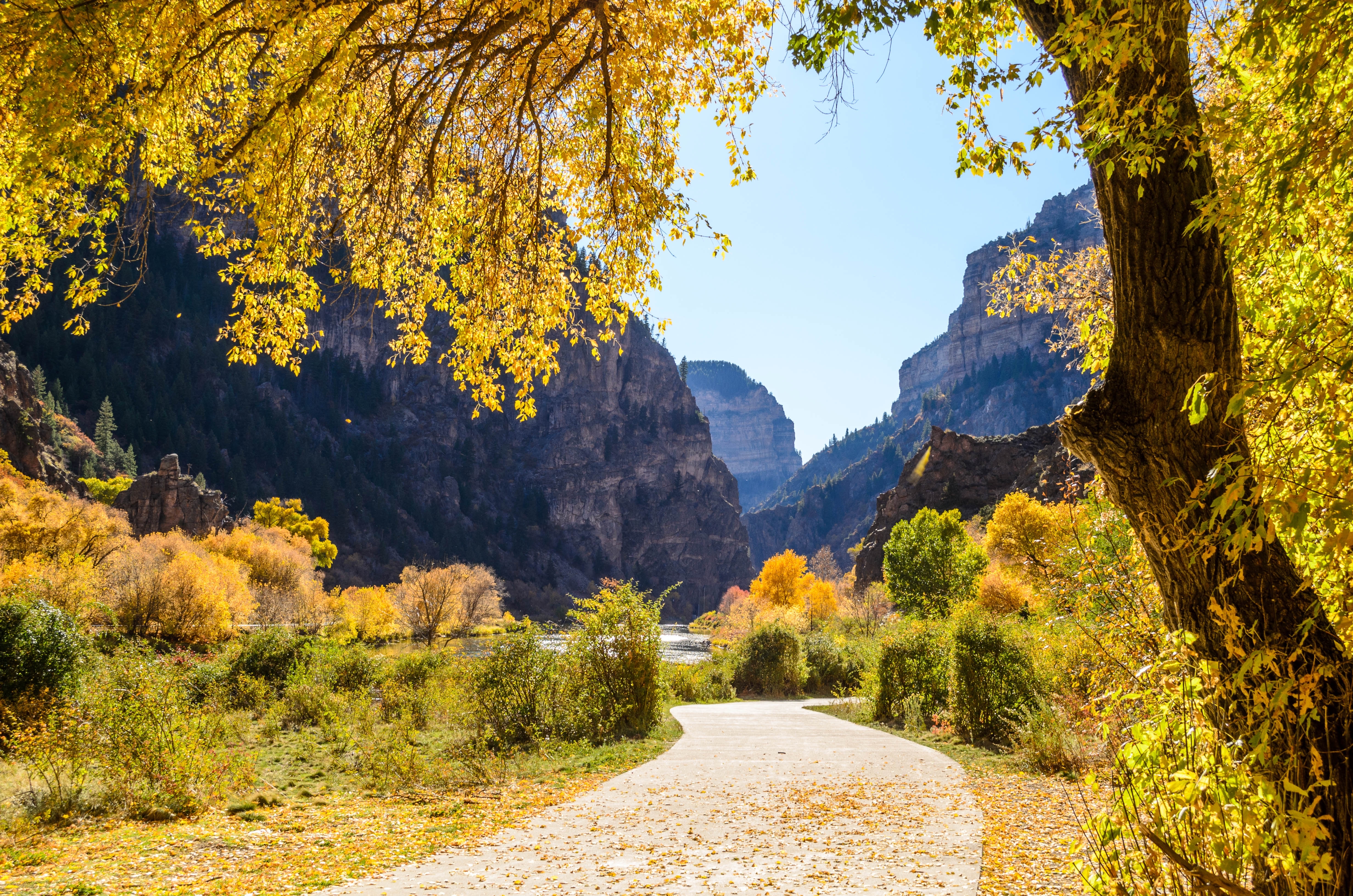 Glenwood Canyon in the Fall.