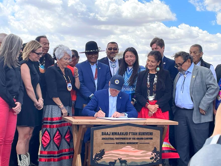 President Biden establishing the Baaj Nwaavjo I’tah Kukveni—Ancestral Footprints of the Grand Canyon National Monument