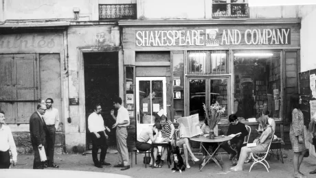 Shakespeare & Company, the famous English-language bookshop in the heart of Paris.