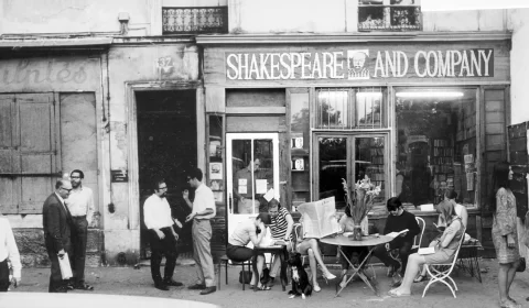 Shakespeare & Company, the famous English-language bookshop in the heart of Paris.