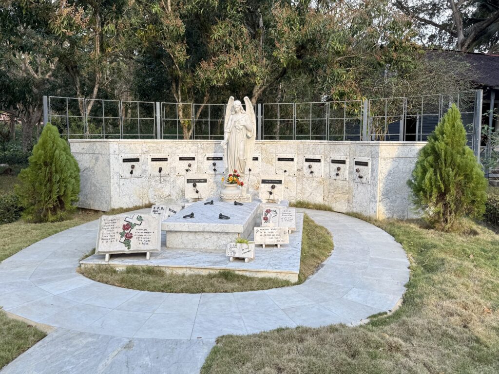 The memorial and burial site of Fidel Castro's parents at his birthplace in Biran, Cuba. The homestead was made a museum in 2000. (Photo Clay Jenkinson)