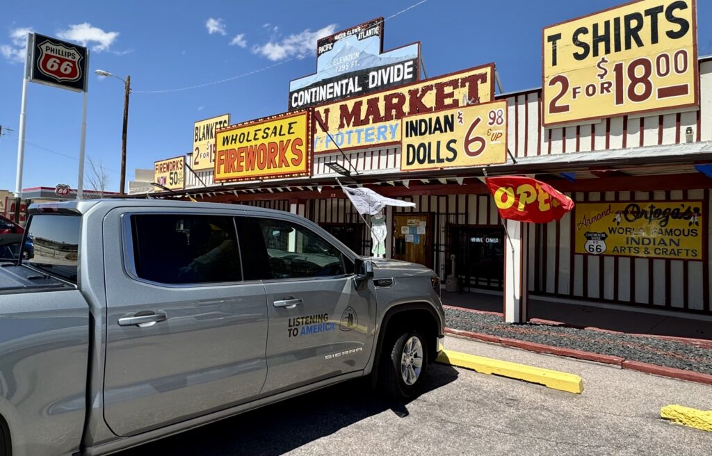 Off Interstate 40 (and old US Route 66), at the Continental Divide in New Mexico.