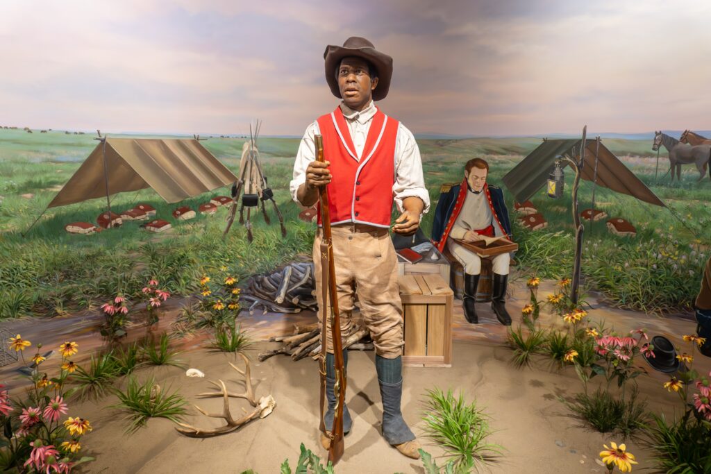 Animatronic depiction of York at the Lewis and Clark Interpretive Center in Sioux City, Iowa