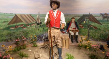 Animatronic depiction of York at the Lewis and Clark Interpretive Center in Sioux City, Iowa