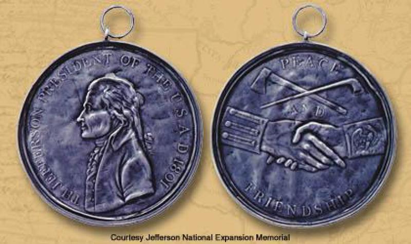 Lewis and Clark carried a total of at least eighty-nine peace medals in five different sizes.