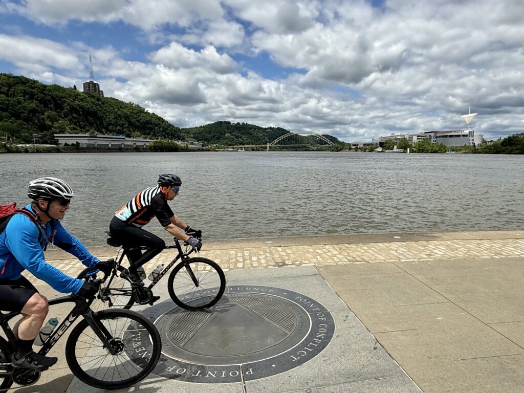 At the "source" of Ohio River, Pittsburg, PA.