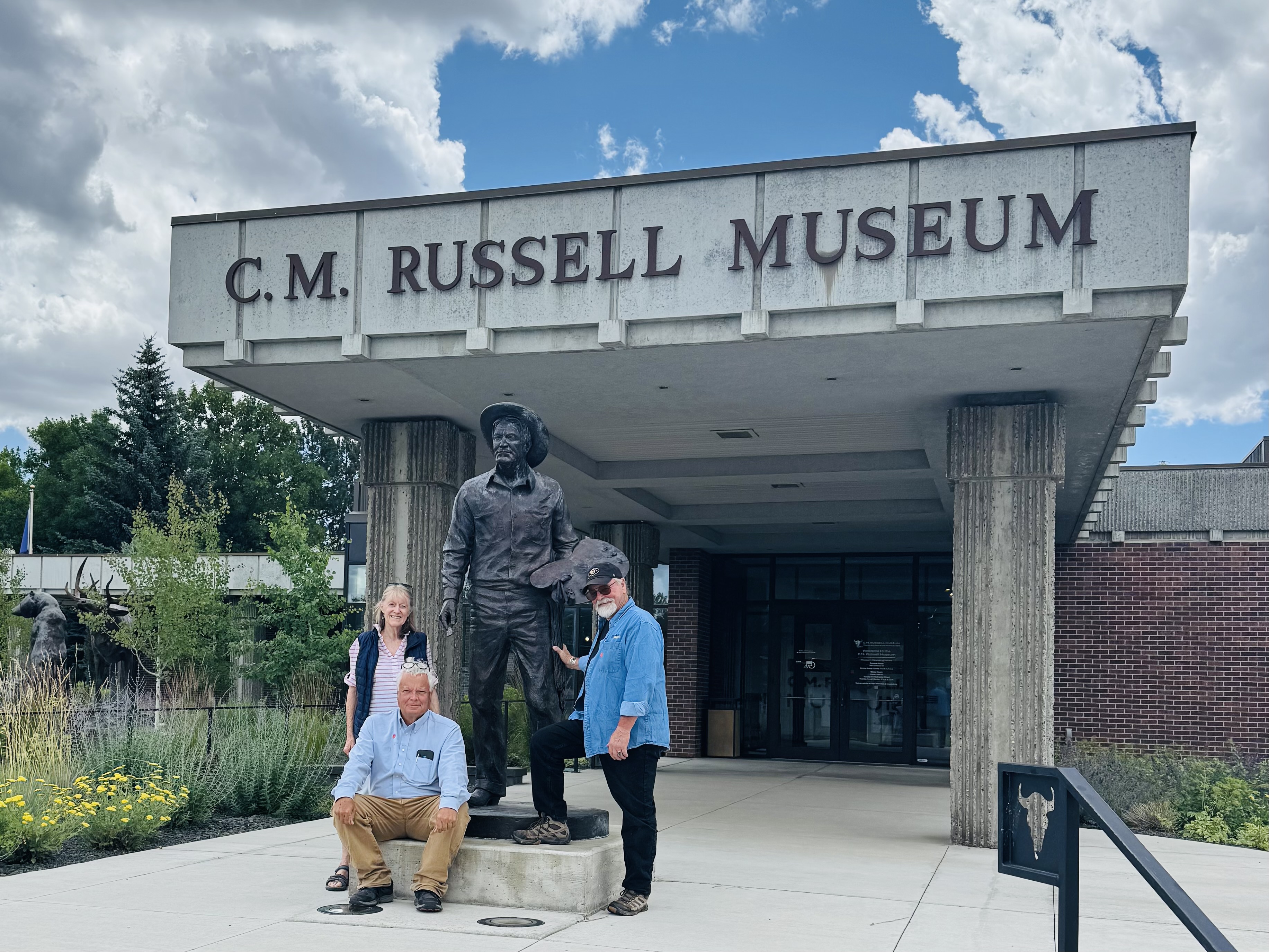 Clay and friends at the C.M. Russell Museum.