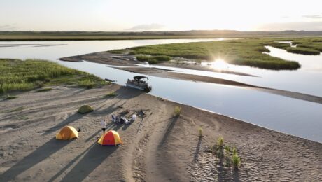 Aerial view of Clay, Nolan and Brian's 