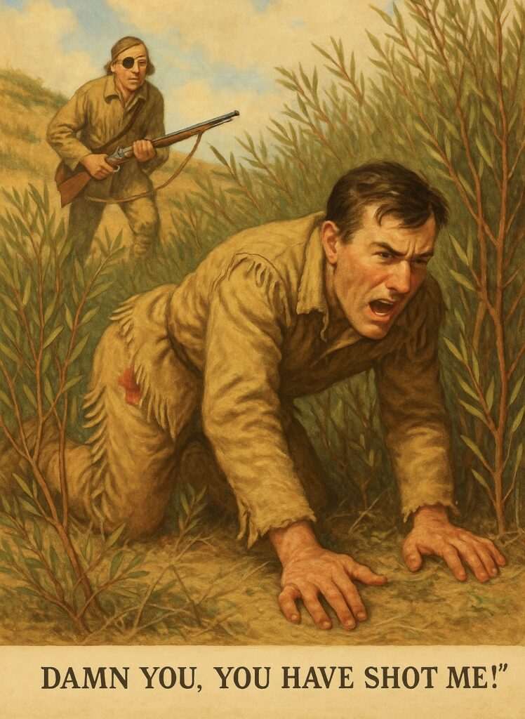Meriwether Lewis was ignobly shot in the buttocks by his visually impaired hunting companion, Pierre Cruzatte, on their return to civilization in 1806