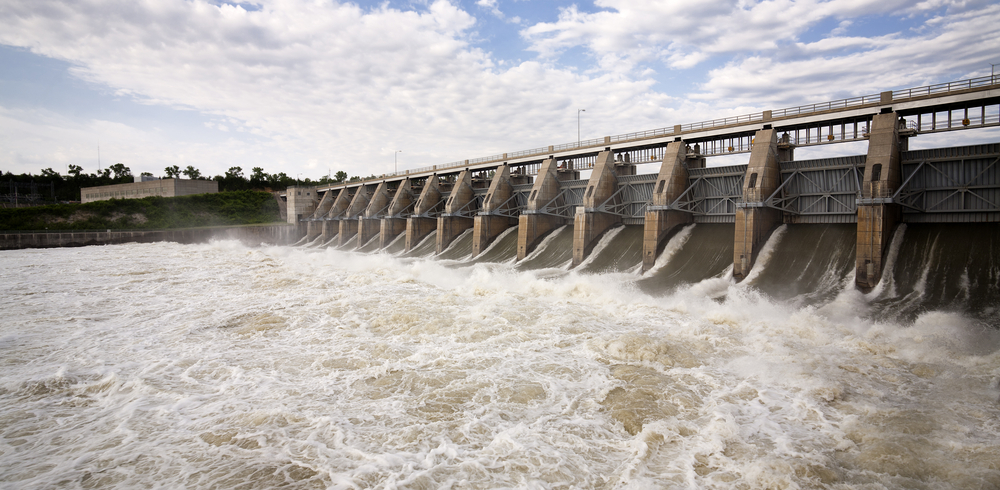 Gavins Point Dam, in South Dakota, is a 1.9-mile-long embankment dam that impounds the Missouri River to create Lewis and Clark Lake. It is the last of six dams built on the Missouri River.