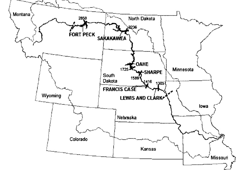 Dams on the Missouri River