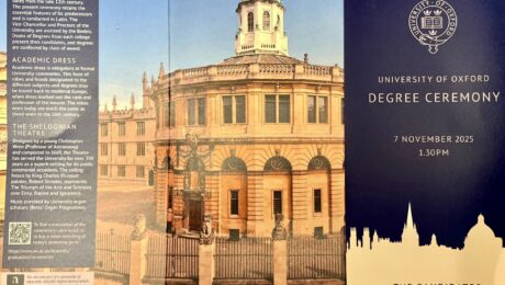 Oxford University Graduation program.