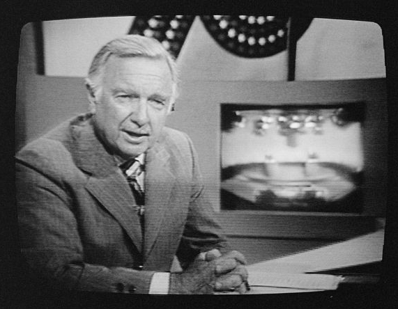 Legendary television newscaster, Walter Cronkite.