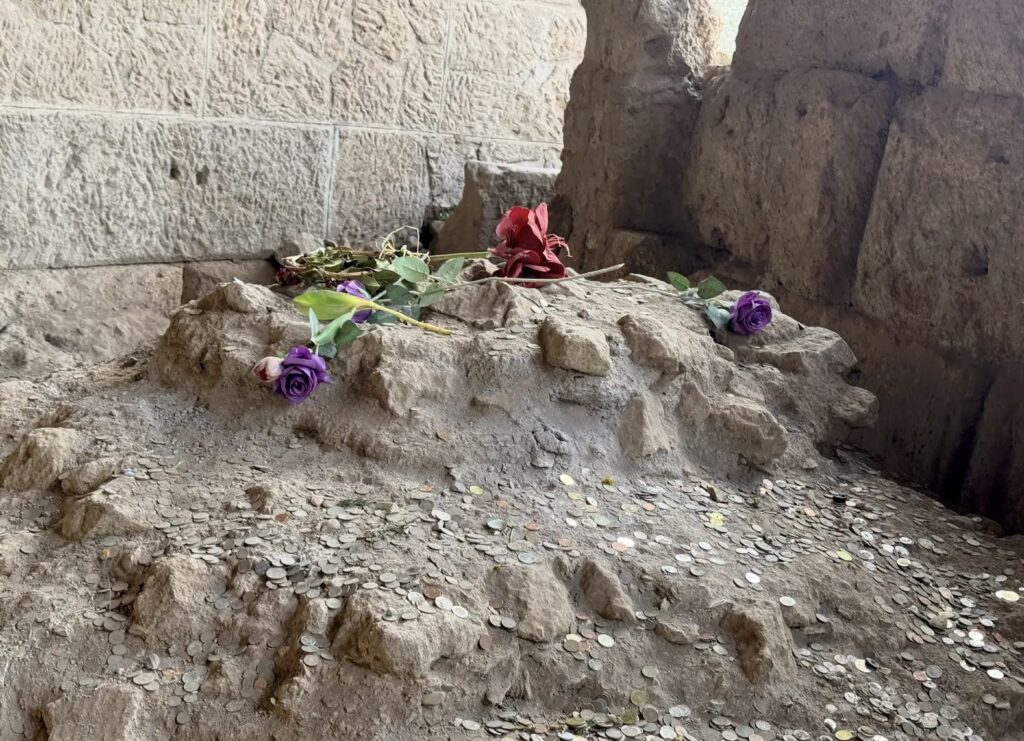The grave site of Julius Caesar (100–44 BC).