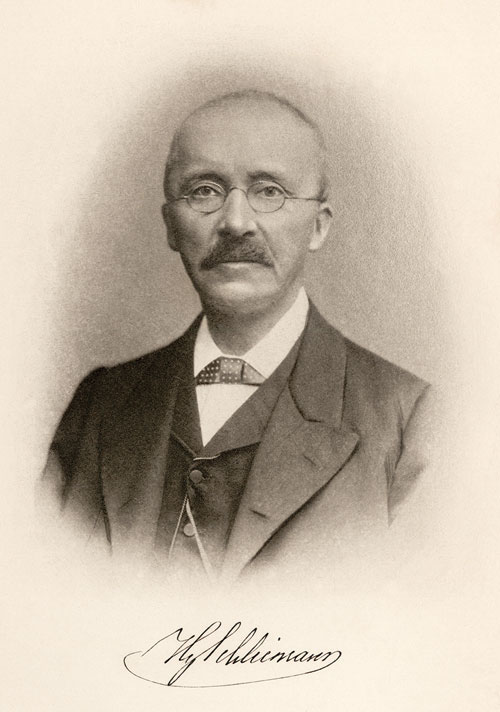 Heinrich Schliemann (1822–1890), German businessman and pioneering archaeologist.