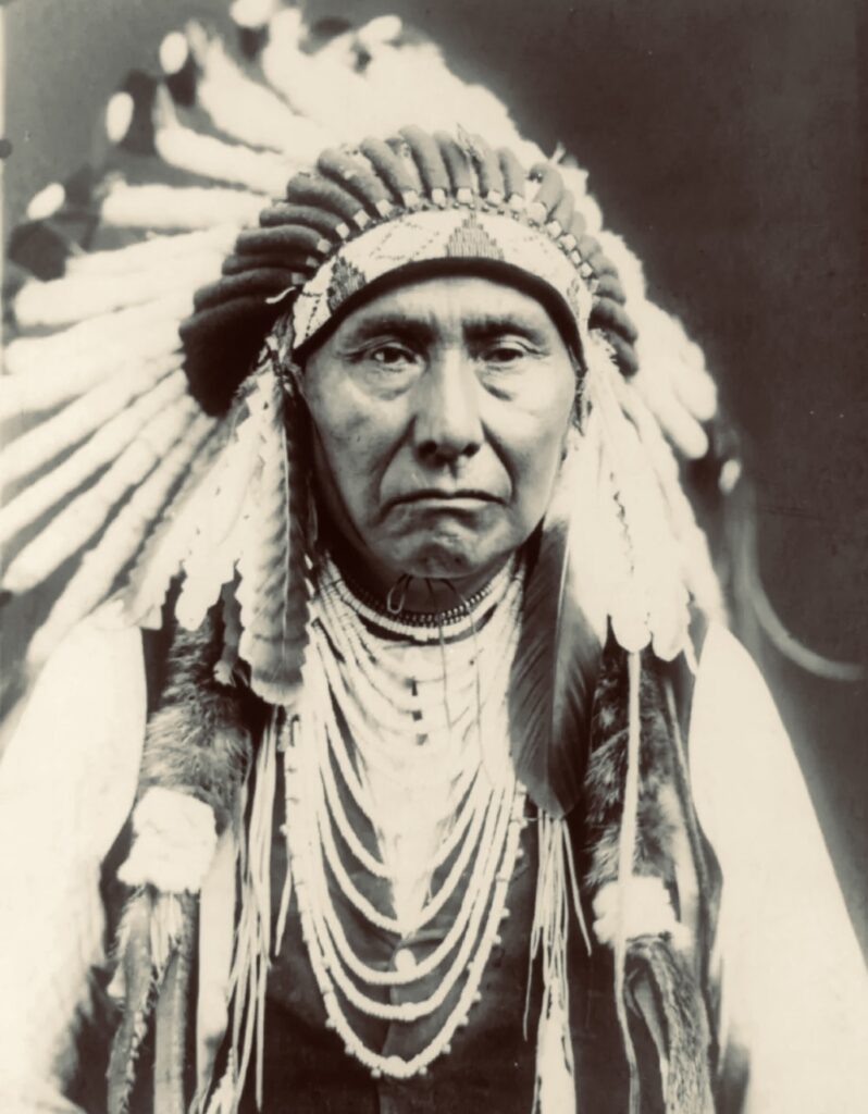 Nez Percé Chief Joseph, photographed by Edward S. Curtis in 1903.