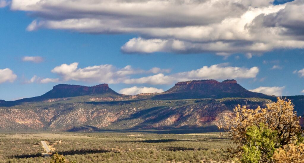 Bears Ears National Monument gets its name from the two distinct buttes that tower over the Southeastern Utah landscape and resemble a bear's ears.