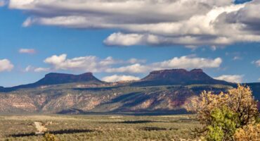 Bears Ears National Monument gets its name from the two distinct buttes that tower over the Southeastern Utah landscape and resemble a bear's ears.