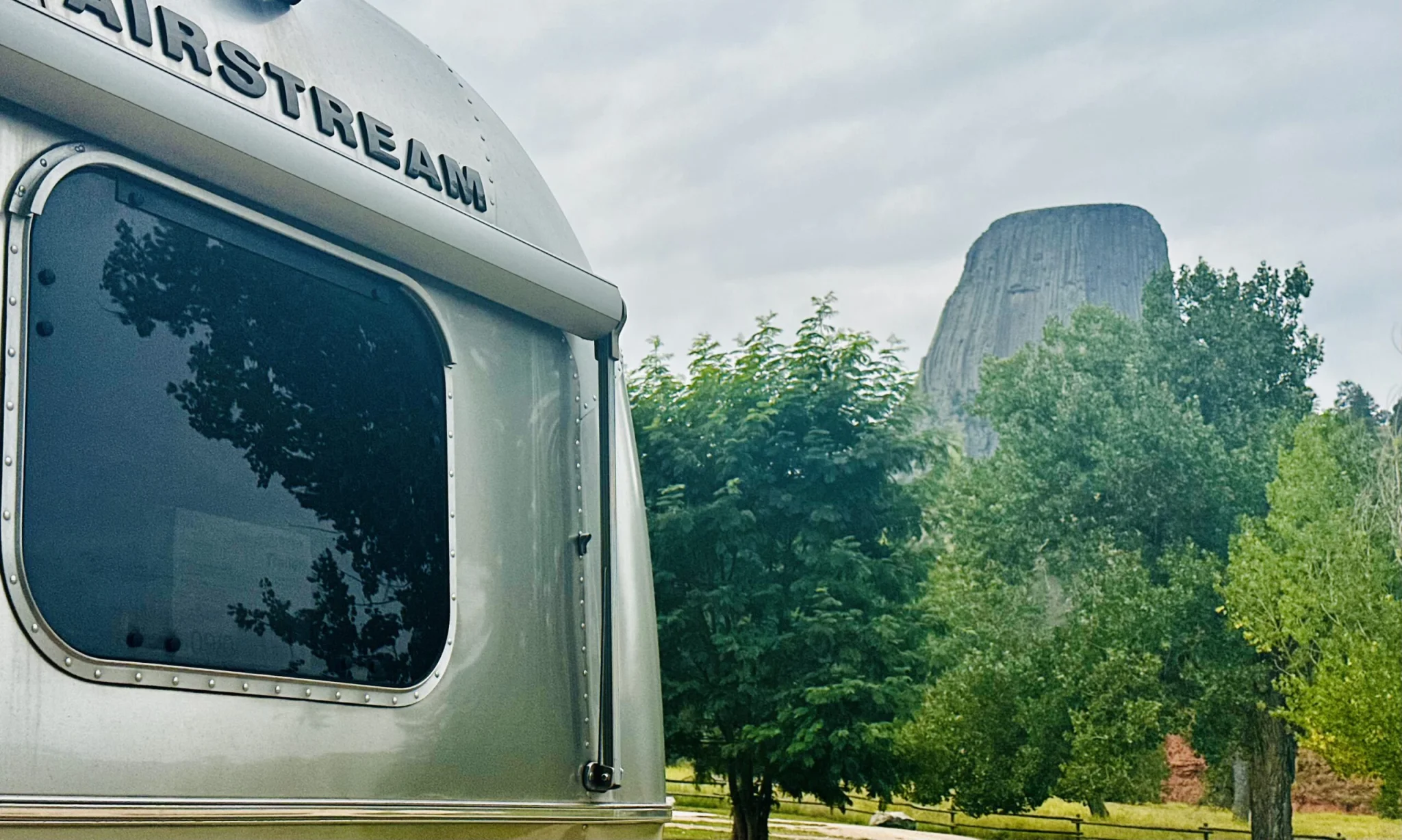 Airstream and Devils Tower